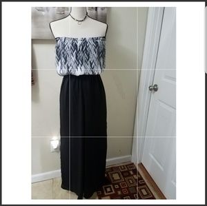 Material Girl Strapless / Tube Wide Leg Jumpsuit
